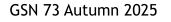 GSN 73 Autumn 2025